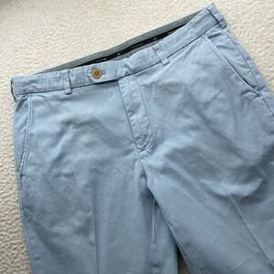 Brooks Brothers Pants Mens 35x27 (Tag 36x30) Blue Milano Fit Supima Cotton Chino